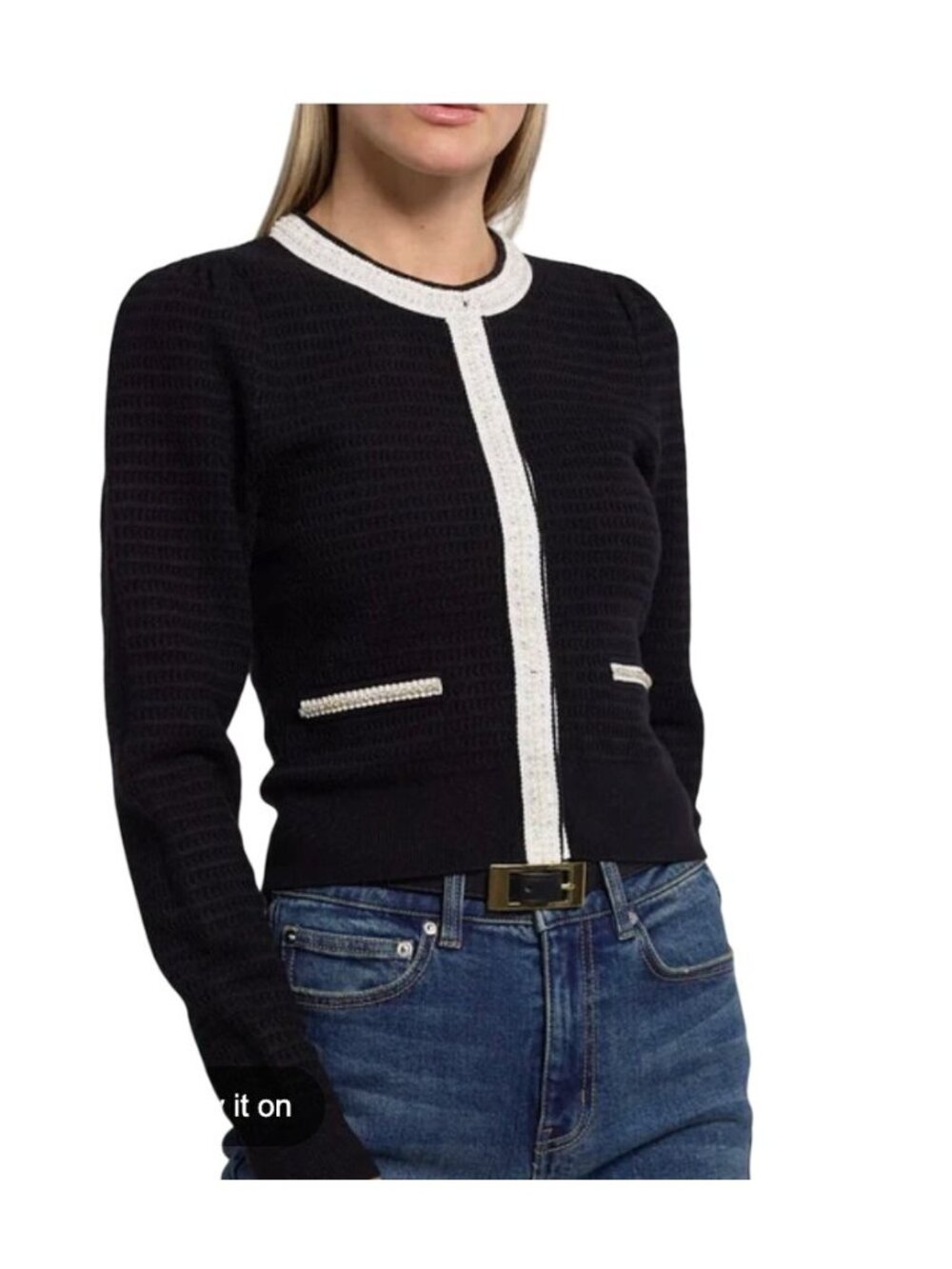 Generation Love Leonora Beaded Knit Cardigan NWT - Size S